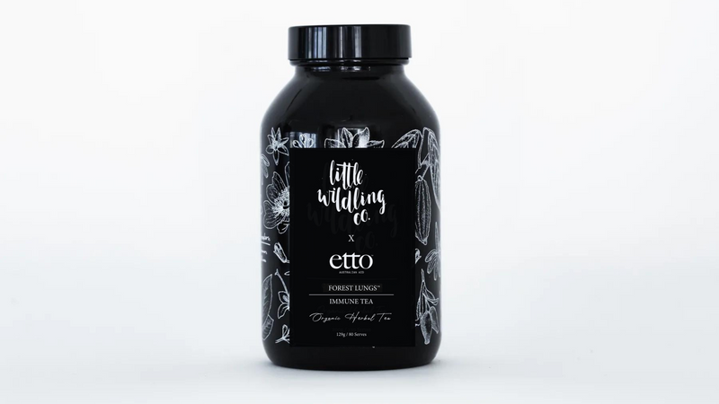 LIMITED EDITION duo: Little Wildling Co x etto 'Forest Lung' immune tea + etto 100% Blue Mallee Eucalyptus Oil