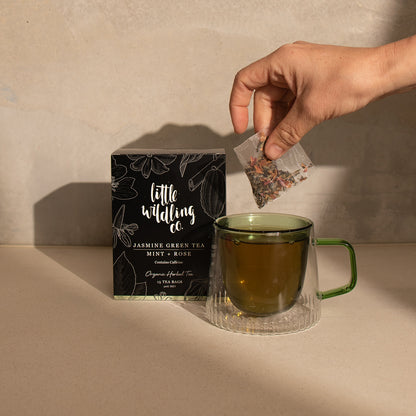 Jasmine Green Tea, Mint, Rose