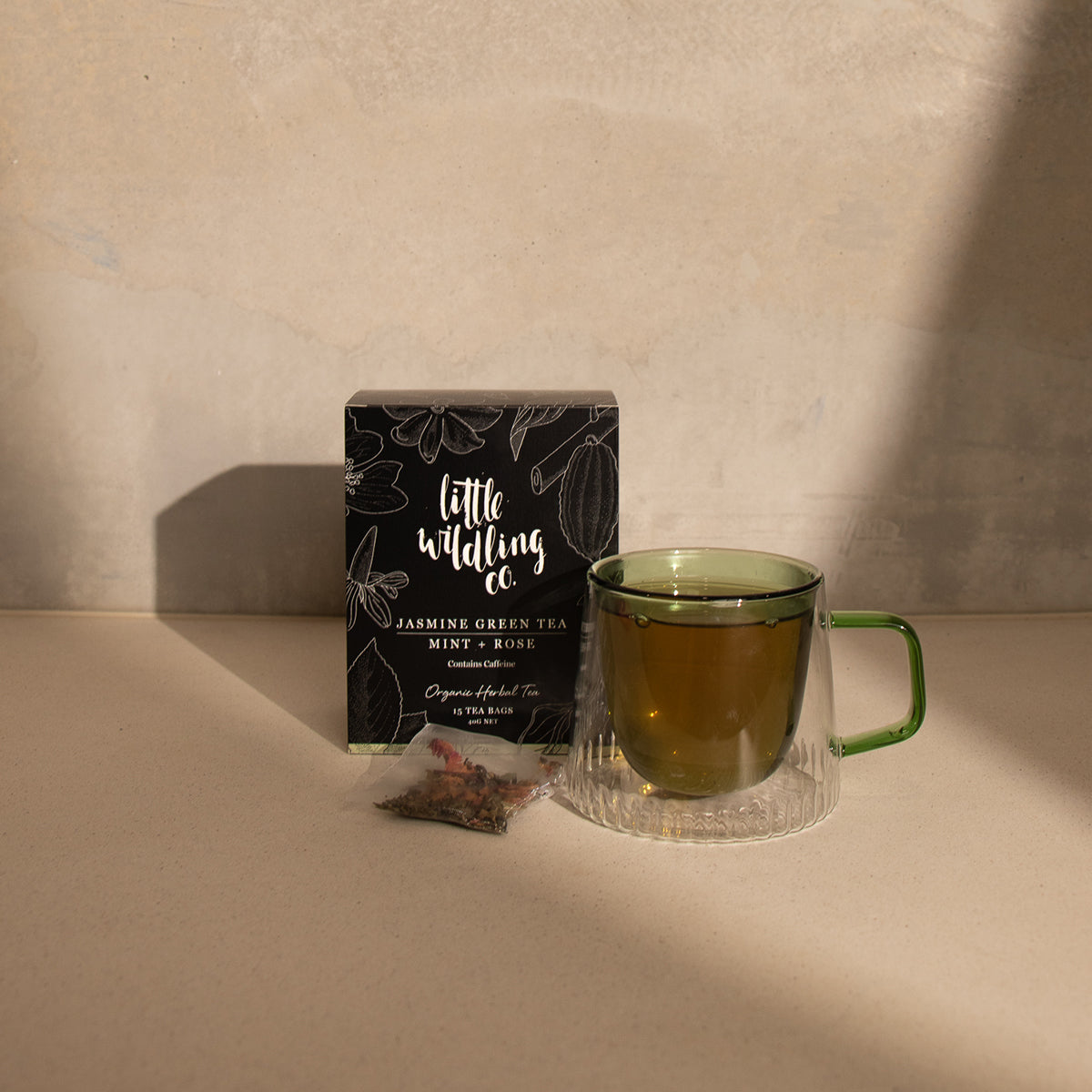 Jasmine Green Tea, Mint, Rose